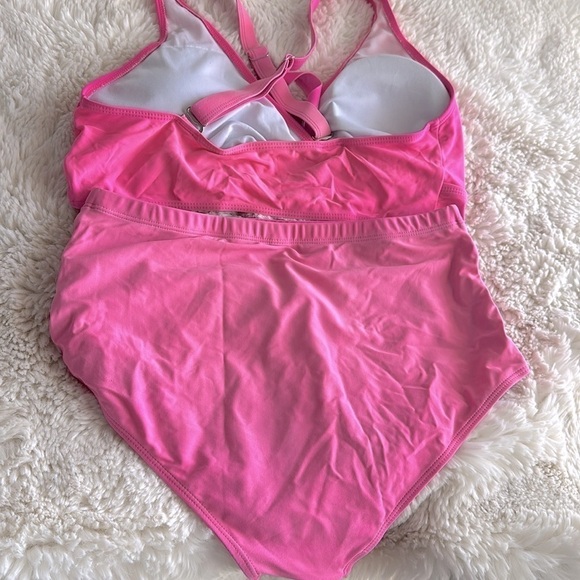 Adorable pink bakini. Bathing suit. Size 14 - Picture 3 of 6